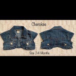 Vintage Baby Jean Vest by Cherokee